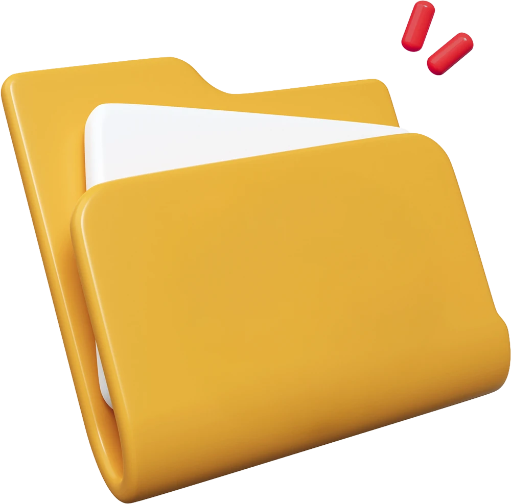 icono 3d de archivos